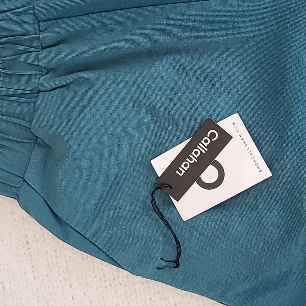 Callahan Soft Cotton High Rise Elastic Waist Pull On Nova Shorts Blue Nile NWT - Picture 10 of 13